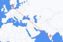 Flights from Bengaluru in India to Aarhus in Denmark
