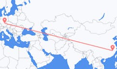 Flyg från Shangrao, Kina till Nürnberg, Tyskland
