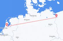 Vluchten van Szczecin, Polen naar Amsterdam, Nederland