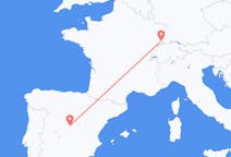 Flyrejser fra Mulhouse, Schweiz til Madrid, Spanien