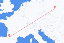 Flights from Pau, Pyrénées-Atlantiques, France to Łódź, Poland