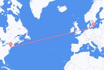 Flyrejser fra New York, USA til Bornholm, Danmark