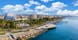 Photo of the seafront and the city of Limassol on a Sunny day, Cyprus.
