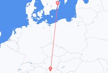 Flyreiser fra Ljubljana, Slovenia til Kalmar, Sverige