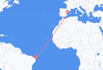 Flights from João Pessoa, Paraíba, Brazil to Alicante, Spain