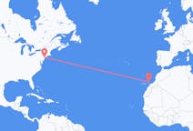 Flyg från New York till Lanzarote