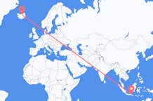 Flyrejser fra Surabaya, Indonesien til Akureyri, Island