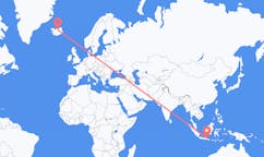 Flyreiser fra Surabaya, Indonesia til Akureyri, Island