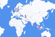 Flyreiser fra Bandar Lampung, Indonesia til Göteborg, Sverige