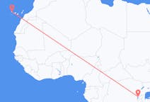 Flyreiser fra Goma, til La Palma