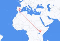 Flyreiser fra Eldoret, til Granada