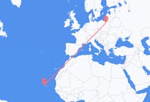 Flights from São Vicente, Cape Verde to Szymany, Szczytno County, Poland
