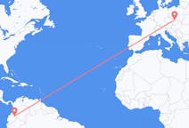 Flyreiser fra Puerto Asís, Colombia til Ostrava, Tsjekkia