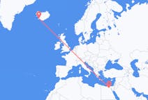 エジプトのから カイロ、アイスランドのへ レイキャビクフライト