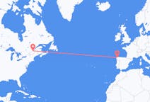 Flyrejser fra Québec til La Coruña
