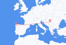 Рейсы из Сантьяго-де-Компостела, Испания в Белград, Сербия