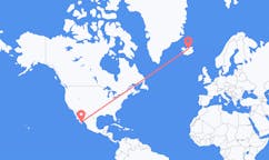 Flyg från La Paz, Mexiko till Akureyri, Island