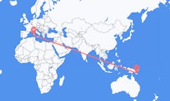 出发地 巴布亚新几内亚出发地 图菲目的地 意大利卡利亚里的航班