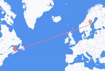 Flyreiser fra Charlottetown, til Sundsvall