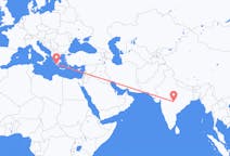 出发地 印度那格浦尔目的地 希腊卡拉马塔的航班