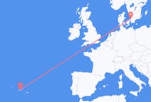 Flights from São Jorge Island, Portugal to Ängelholm, Sweden
