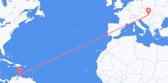 Flyg från Aruba till Ungern