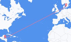 Flights from Coxen Hole, Honduras to Ängelholm, Sweden