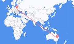 เที่ยวบิน จาก Narrabri, ออสเตรเลีย ไปยัง ลูบลิน, โปแลนด์