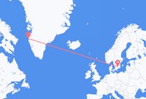 Flyrejser fra Sisimiut, Grønland til Växjö, Sverige