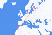Flyreiser fra Agadir, til Helsingfors