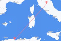 Flyg från Béjaïa, Algeriet till Perugia, Italien