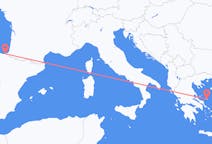 Vluchten van San Sebastian naar Skyros