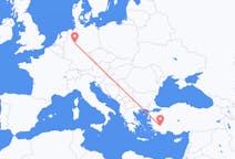Fly fra Denizli til Paderborn