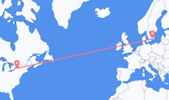 Loty z Rochester w Stanach Zjednoczonych do Ronneby’ego w Szwecji