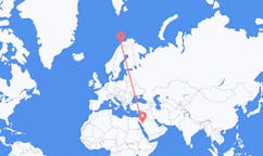 Flyreiser fra Al-`Ula, Saudi-Arabia til Tromsö, Norge