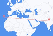 Flyrejser fra Gwalior, Indien til Funchal, Portugal