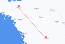 Flyrejser fra Limoges, Frankrig til Rennes, Frankrig