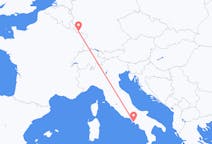 Flyreiser fra Saarbrücken, Tyskland til Napoli, Italia