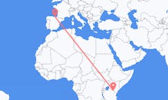 Flights from Amboseli National Park to Bilbao
