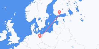 Vluchten van Finland naar Duitsland