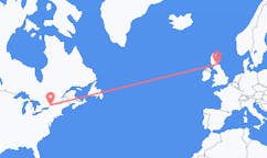 Flyg från Ogdensburg, USA till Edinburgh, Skottland