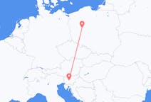 Flights from Ljubljana to Poznan