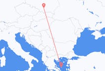 Flyg från Krakow, Polen till Skyros, Grekland