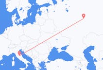 Flights from Cheboksary, Russia to Perugia, Italy