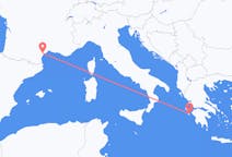 Flights from Zakynthos Island, Greece to Béziers, France
