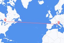 Flyrejser fra Greater Sudbury, Canada til Perugia, Italien
