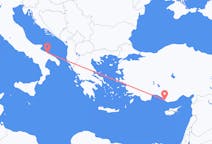 Vluchten van Bari, Italië naar Gazipaşa, Turkije