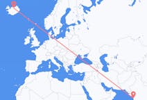 Flyreiser fra Mumbai, til Akureyri