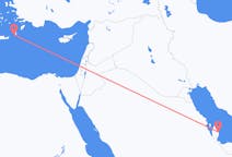 Vols depuis la ville de Doha vers la ville de Kasos