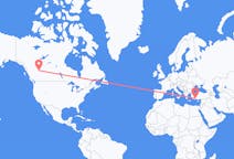 Flights from Grande Prairie to Antalya